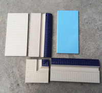 6x6 Cobalt Blue Nose Céramique Piscine Bord Bull-nose Coping Border Tuile Pour Les Bords