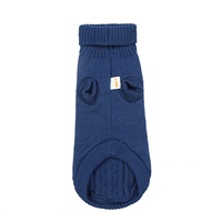 Pull avec cœur pour animaux de compagnie, tricot classique à col roulé pour chiens, vêtements chauds pour petits et grands chiens