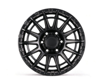 Nouvelles jantes en alliage d'aluminium forgé 17x8, finition noire tout-terrain, design multi-branches, ajustement universel pour camion et SUV