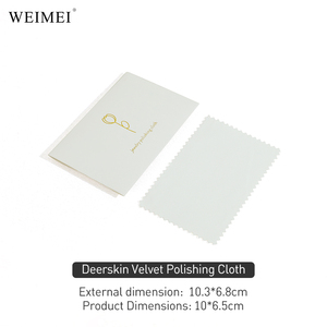Paño de Pulido de Joyería de Microfibra de Lujo WEIMEI con Logotipo Personalizado al por Mayor, Ecológico, Servicio OEM - Product Image 1