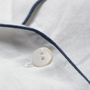 Pigiami personalizzati di alta qualità da <span class=keywords><strong>uomo</strong></span> in lino caldo <span class=keywords><strong>pigiama</strong></span> 2 pezzi Casual Sport con <span class=keywords><strong>bottoni</strong></span> in maglia bianca 100% Set <span class=keywords><strong>pigiama</strong></span> <span class=keywords><strong>uomo</strong></span> - Product Image 6