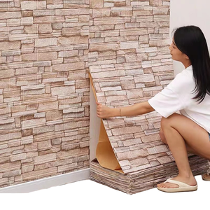 Panel de Pared 3D de Espuma PE con Diseño de Ladrillo y Papel Tapiz Autoadhesivo, Antimoho, para Decoración del Hogar - Product Image 1