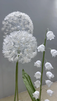 L58 Fleurs de pissenlit artificielles géantes, écologiques, faites à la main, décoratives, élégantes, personnalisables en couleur et en taille, pour mariage et événements