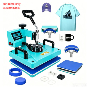 เครื่องรีดร้อนอเนกประสงค์ OEM 5-in-1 ขนาด 29x38 ซม. แบบแมนนวล สำหรับงานพิมพ์เสื้อผ้า - Product Image 2