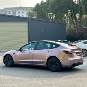 Wrapmaster Super Glossy Métallique Ice Rose Rose Voiture Changement de Couleur Wrap Vinyle Avec Bulle Sans - Product Image 6