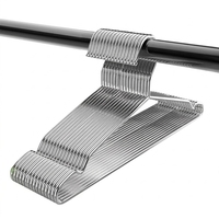 Robuste Kleiderbügel aus Edelstahl 304, rutschfeste Metallbügel mit Einkerbungen für Wäsche- und Schrankorganisation, Wäscheständer
