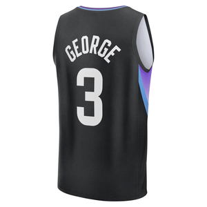 Hommes # 3 Maillots de basket-ball personnalisés George Utah, chemises brodées, uniformes pour jeunes, vêtements de sport avec logos, impression à chaud - Product Image 4