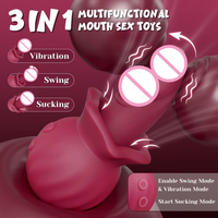 Vibrateur buccal, stimulateur vaginal du point G, jouet sexuel pour adultes, 10 fréquences, rechargeable par USB, étanche IPX7, jouets sexuels pour femmes