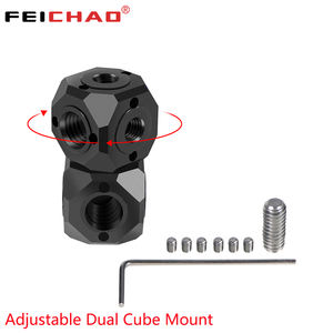 FEICHAO universel 1/4 3/<span class=keywords><strong>8</strong></span> trou de transfert de filetage multi-vis double adaptateur de montage de caméra d'action cubique magique pour Gopro Hero 13 12 11 - Product Image 3