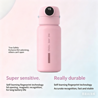 Bouteille isotherme universelle intelligente 600 ml en acier inoxydable 316L avec empreinte digitale, Bluetooth, affichage LED de la température, étanche IPX7, pour la gym