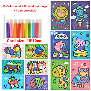 Peinture de sable, <span class=keywords><strong>bouteille</strong></span> de sable coloré pour enfants, garçons et filles, puzzle DIY, jouets à gratter - Product Image 2