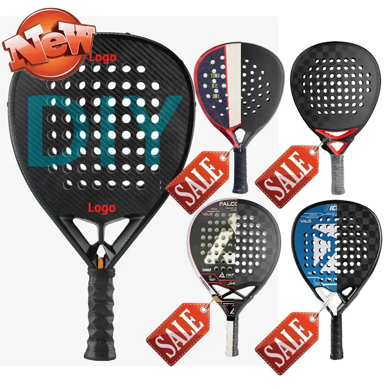 RTS 9.1 dayanıklı 3K karbon Padel raket tenis raketleri profesyonel grafit Msterial 38mm 18k Padel raketi