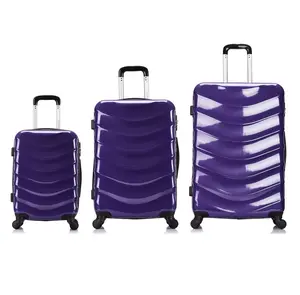 Promotional Selected 20" 24" 28" Carry On Suitcase PC Travel Trolley Hardside Luggage Set