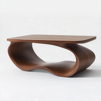 Table basse en bois au design nordique moderne de luxe de la meilleure qualité décorative pour la maison avec des matériaux en bois ensemble pour le salon pour les villas