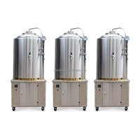 Contrôle de température de l'équipement de brasserie à haute efficacité 100L/300l/500l/1000l cuve de Fermentation de bière 3 en 1 avec une capacité de 100l