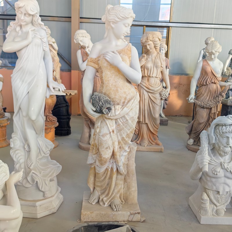 Modern Design Hand Carved Marble Angel