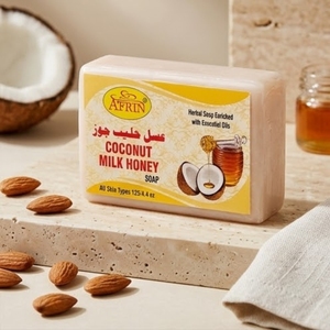 Savon Solide Naturel Rafraîchissant au Lait de Coco et Miel, Huiles Essentielles Pures, Hydratation Profonde, Adoucissant pour la Peau, Soin de Bain - Product Image 4