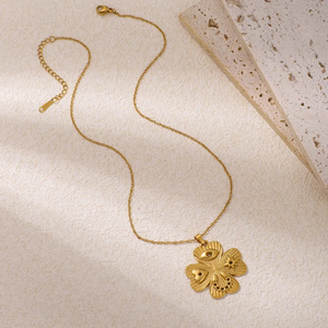 Collar Moderno de Acero Inoxidable 304 Chapado en Oro de 18K, Colgante de Forma Geométrica con Electroplacado al Vacío, Joyería Elegante y a la Moda - Product Image 2