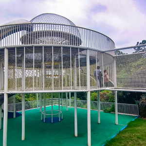 เชือกตาข่ายสำหรับเล่นกลางแจ้งสนามเด็กเล่นออกแบบสวนเต็มรูปแบบสำหรับเด็กผจญภัยขยายออกไปด้วยโครงสร้างการเล่นแบบไม่มีไฟที่กำหนดเอง - Product Image 3