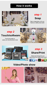 Photomaton instantané pour iPad et appareil photo reflex numérique avec écran LCD, flash et services en libre-service – Machine à <span class=keywords><strong>selfie</strong></span> pour iPad - Product Image 5