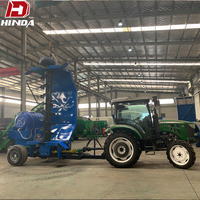 Machine à déversement de compost robuste tractée par un tracteur, équipement de fermentation d'engrais organique pour le traitement du fumier