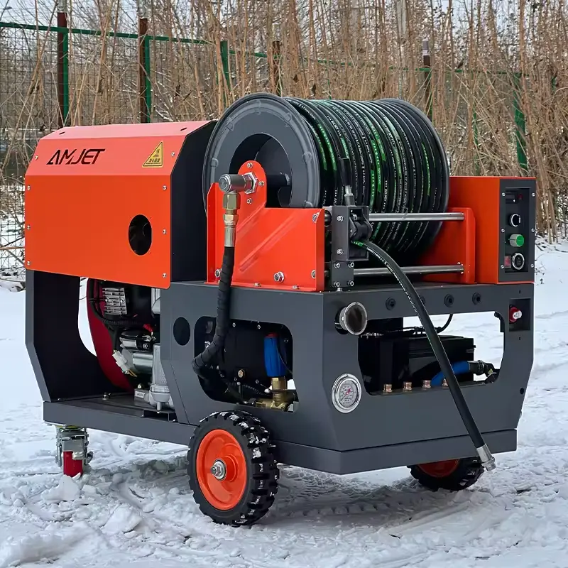 2024 New High Pressure Sewer Jet Drainage Cleaning Machine For Cleaning 50-600mm Pipelines