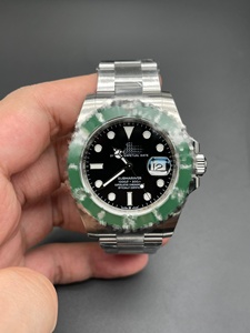 Orologio da Uomo <span class=keywords><strong>con</strong></span> Movimento Meccanico Automatico, Cinturino in Acciaio Inossidabile, Vetro Zaffiro, Resistenza all'Acqua 300m, <span class=keywords><strong>Quadrante</strong></span> Nero e <span class=keywords><strong>Verde</strong></span> - Product Image 4