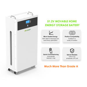 DELONGTOP Batterie solaire mobile 15KWH Deep Cylce Lithium Ion LiFePO4 Batterie 51.2V 300AH Onduleur Panneau solaire Batterie 48V - Product Image 4