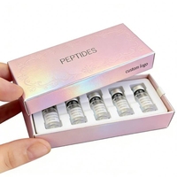 Nouvelle boîte d'emballage de médicaments en plastique avec insert en plastique pour flacons de 2 ml, 3 ml, 10 ml, design professionnel, impression en relief
