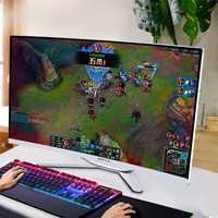 Ordenador de sobremesa curvo de 27 pulgadas, computadora de oficina para jugadores, todo en uno, I7 4960, 4 Gen, 8gb de Ram, 480gb, Ce