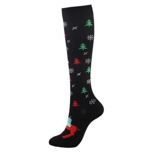 Chaussettes de compression unisexes pour Noël, chaussettes de sport en nylon longues pour le basketball - Product Image 5