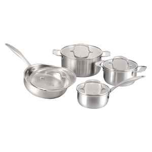 Bán buôn nhà bếp cảm ứng 8 cái thép không gỉ không dính Cookware sets nồi và PAN Set - Product Image 1
