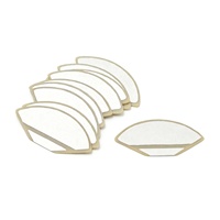 Fabricant de composants piézoélectriques, plaque piézoélectrique en céramique en forme d'éventail, PZT 5A, cristal piézoélectrique à ultrasons