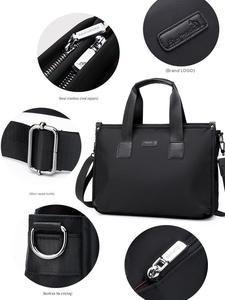 Nueva Bolsa de Hombro Cruzada de Piel Vacuna y Nylon para Portátil, Estilo Casual y de Negocios, Ligera y Delgada, Venta al Por Mayor - Product Image 5