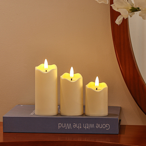 Matti của pin hoạt động nhựa <span class=keywords><strong>LED</strong></span> Flameless nến ánh sáng điện tử điện điều khiển từ xa pin nến - Product Image 3