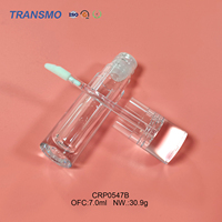 Tubes vides en gros pour gloss et huile à lèvres 8ml, en PETG et ABS transparents, contenants d'emballage personnalisables pour fard à joues