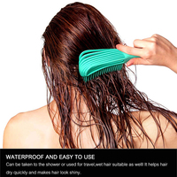 Vente Directe Usine Brosse Démêlante en Plastique Peigne Creux Personnalisé Brosse à Cheveux Octopus à Aérations