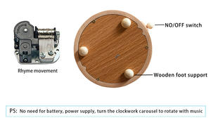 Cajas <span class=keywords><strong>de</strong></span> Música Giratorias <span class=keywords><strong>de</strong></span> Madera con Base Redonda y <span class=keywords><strong>Bailarina</strong></span> Danzante - Product Image 6