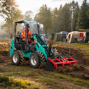 Cargadora de Ruedas Compacta con Motor Kubota, Cucharón de 0.28 m³, Acoplador Rápido, Minicargadora Agrícola, Cargadora Diesel Versátil W1160, Venta al por Mayor - Product Image 1