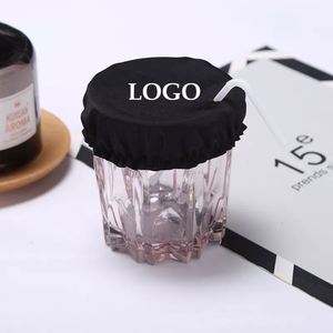 <b>Custom</b> Logo Waterproof Fabric Drink Cover <b>Cup</b> Condom Latex Tamper Safe Drink Cover Reusable <b>Cup</b> Condom Glass Lid Cover for Party - Product Image 5