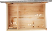 Maison pour hérissons en bois avec toit imperméable