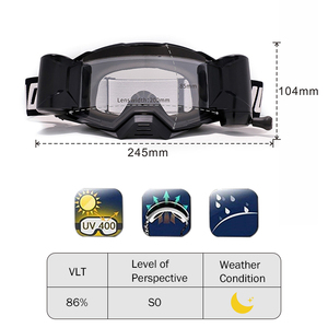 Kính Bảo Hộ Xe Máy Chuyên Nghiệp Kính Bảo Hộ Mx Motocross Thiết Kế Cuộn Tùy Chỉnh Kính Đi Xe Máy Bán Sỉ - Product Image 2