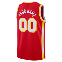Vente en gros de vêtements pour hommes Atlanta Hawk # 11 Trae Young # Maillot de basket-ball 21 Dominique Wilkins City Edition brodé avec logos
