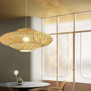 Lámpara de Techo de Ratán Hecha a Mano, Estilo Antiguo, 15w, para Dormitorio, Sala de Estar, Comedor, Bar - Product Image 5