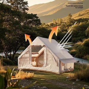 Abri portable pour usage domestique et extérieur, 6,3 mètres carrés, gonflage facile pour le camping familial, tente gonflable automatique - Product Image 2