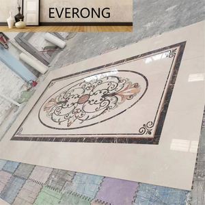 Barato cuchillo de agua de alta calidad <span class=keywords><strong>parquet</strong></span> piedra Natural rectángulo Waterjet medallón mármol suelo diseño piedra medallón - Product Image 3