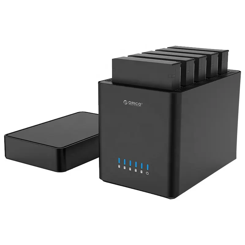 Orico ds500u3 usb magnético 2.5 polegadas, gabinete de disco rígido de 5 baía hdd 3.5 polegadas