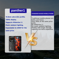 Smartphone Android robuste LAGENIO Panther1 4G 24 Go + 256 Go 10,88 mm IP68 IP69K pour inspecteurs de la sécurité Vente en gros en stock