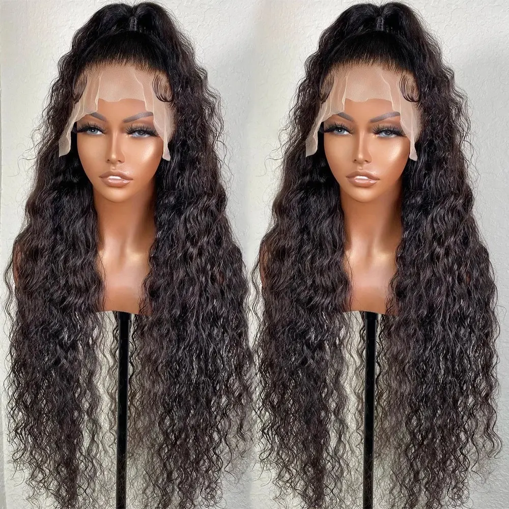 NatureHERE Wholesale Water Wave Virgin Hair 13*4Full Lace Human Hair Wig Brazilian Human Hair HD Lace Front Wigs For Black Women