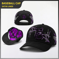 Gorras Snapback de 5 Paneles con Visera Curva Ajustable de Moda y Calidad Premium, Gorras de Béisbol con Bordado 3D Personalizado y Pedrería